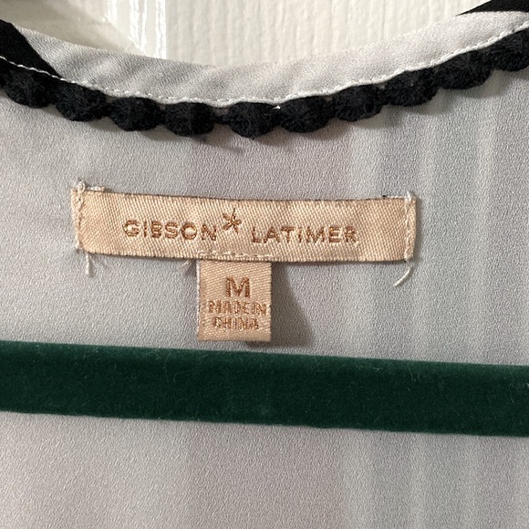 Gibson & Latimer fall tone striped high low wrap dress - size M - fits like a L - Picture 2 of 10